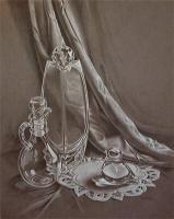 Still Life - Refracted Reflections - Charcoal